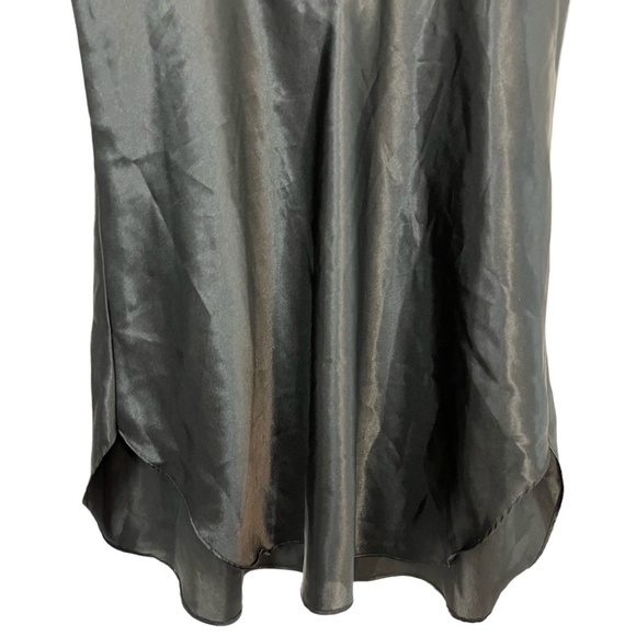 INTIMATE MOODS Satin Black VINTAGE Chemise Nighty Lingerie USA Made Slip sz M - Picture 14 of 16